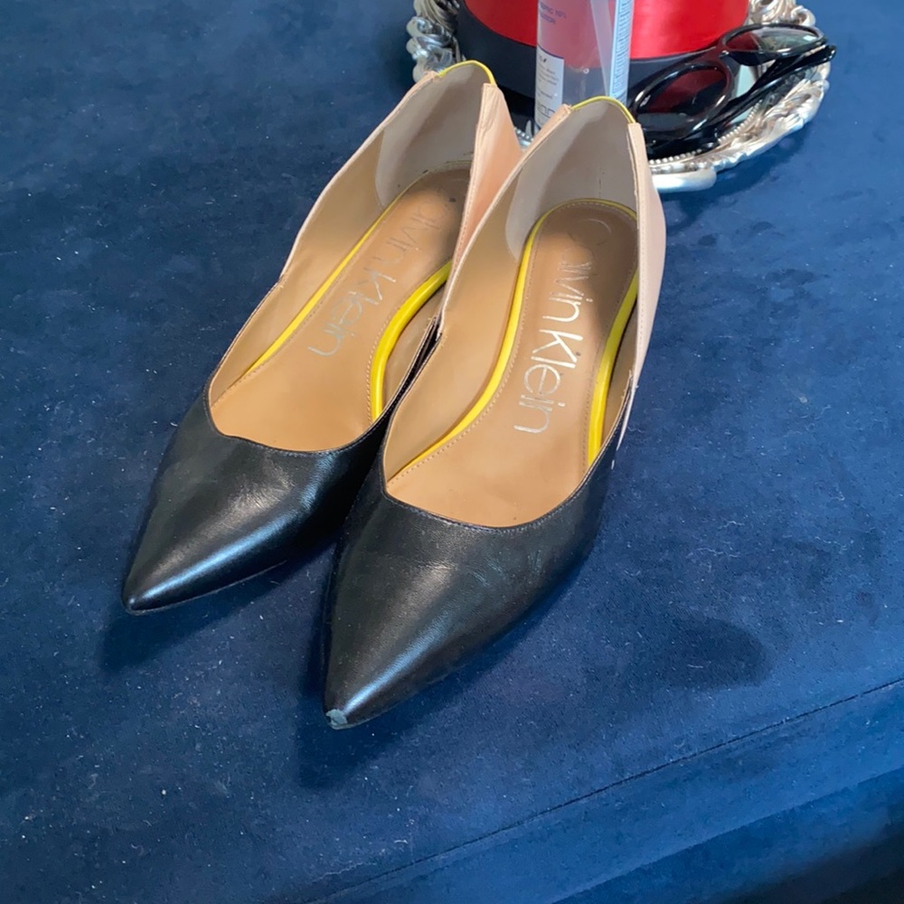 Calvin Klein leather scarpin